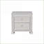 Table de chevet 2 tiroirs Modern Silver