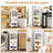 3 Pack Stackable Storage Bins Folding Boxes Organizer Containers Collapsible Closet With 2 Drawers Doors Wheels Lid For Bedroom, Living Room, Office