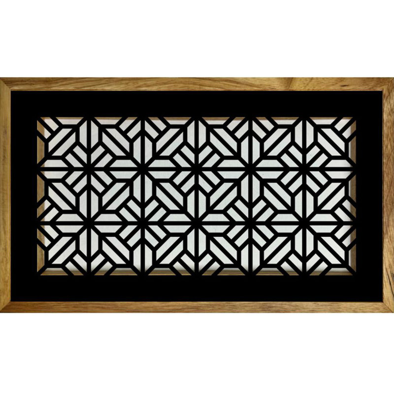 Registre magnétique en métal. Ouverture de conduit 6 x 12 (9 x 15 au total) - Carreaux à ressorts