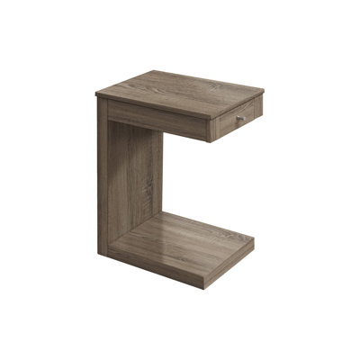 Accent Table, C-Shaped Nightstand, End Table, Side Table With Storage Drawer For Living Room, Indoor End Table For Living Space