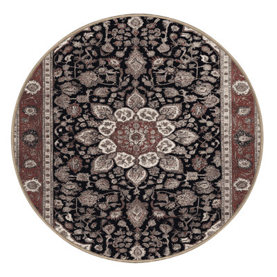 Machine Washable Persian Brown Area Rug