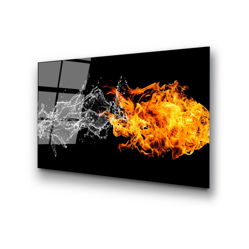Elegant Decorative Tempered Glass Painting, 19.7 x 27.6 Inches | 100% Tempered Glass, Thickness: 0.16 Inches | Perfect for Home Decor, Living Room, and Office | Stunning Art Piece with Modern Aesthetic
