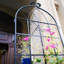 Porte-plantes en métal 86,7 po x 19,7 po x 2 po, noir, facile à installer et à assembler pour l'extérieur