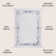 Maythel Classic Border Marble Pattern High-Low Silver/Blue Rug