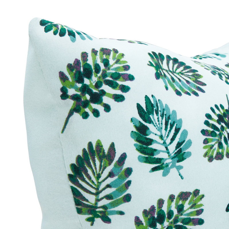 Housse et insert de coussin d'extérieur carré Vera Bradley Island, Palmier d'eau de mer