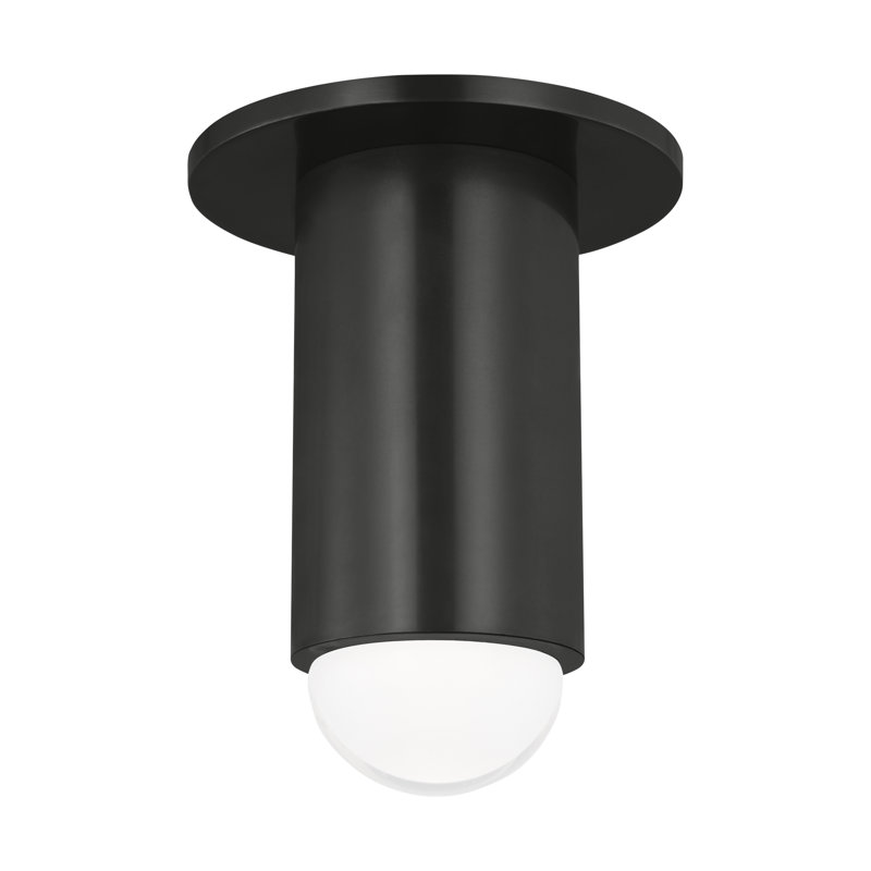 Ebell 1 - Light LED Flush Mount, Dark Bronze