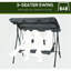 Fauteuil à baldaquin inclinable réglable, balancelle de patio extérieur, pour patio, jardin