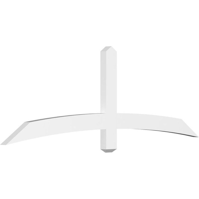 Bellingham Signature Urethane Gable Bracket, Primed Tan, 2"D x 4"F, 72"W x 24"H