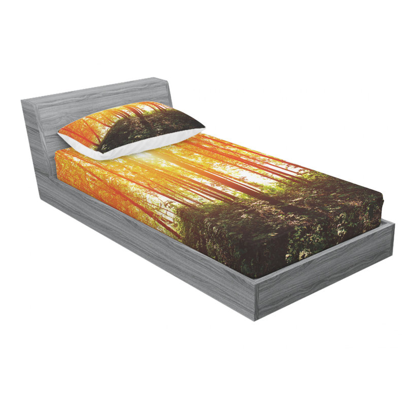 Microfiber Sheet Set, Twin Sheet Set with Fitted Sheet