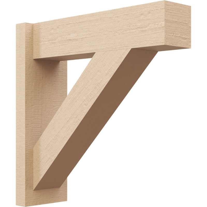 Cèdre traditionnel traditionnel à grain de bois brut TimberThane Perspector, brun clair apprêté, H 32 po x l 8 po x P 24 po