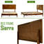 Sierra Solid Wood Bed Frame with Adjustable Headboard / Handcrafted Platform Bed-1020696903-1020736582