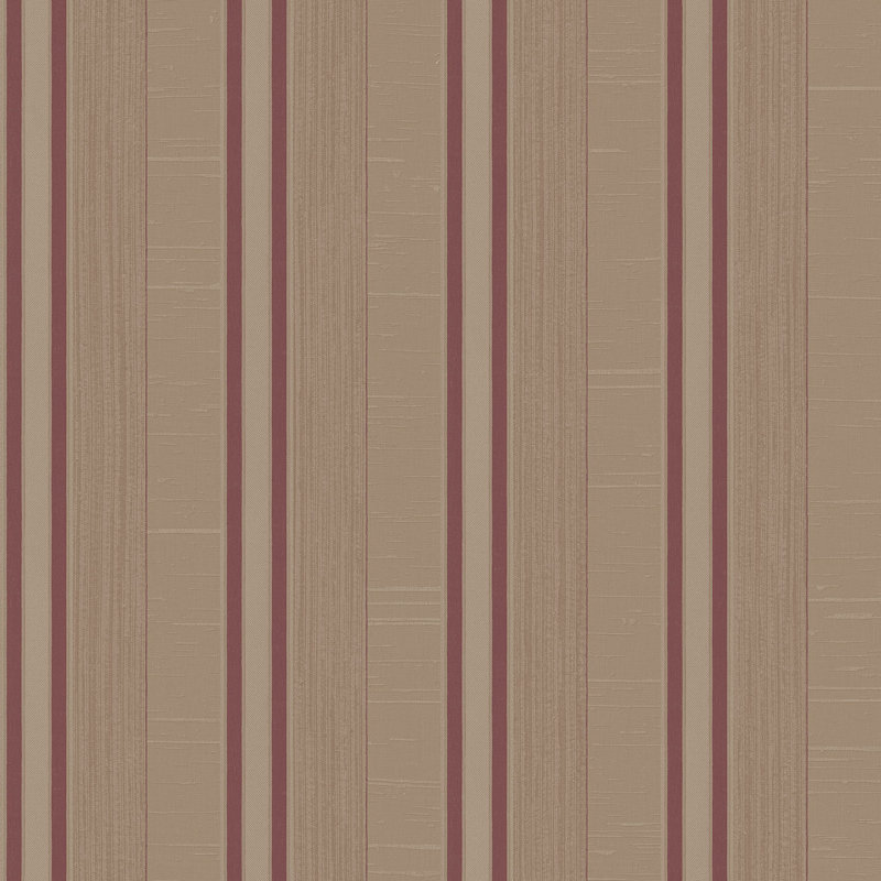 Palazzo 2 Silk Stripe Wallpaper Roll, Burgundy