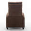 Arm Push Recliner Fabric Armchair
