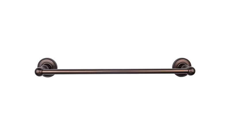 Edwardian Bath Single 26 1/2" Wall Mounted  Towel Bar, Oiled Rubbed Bronze