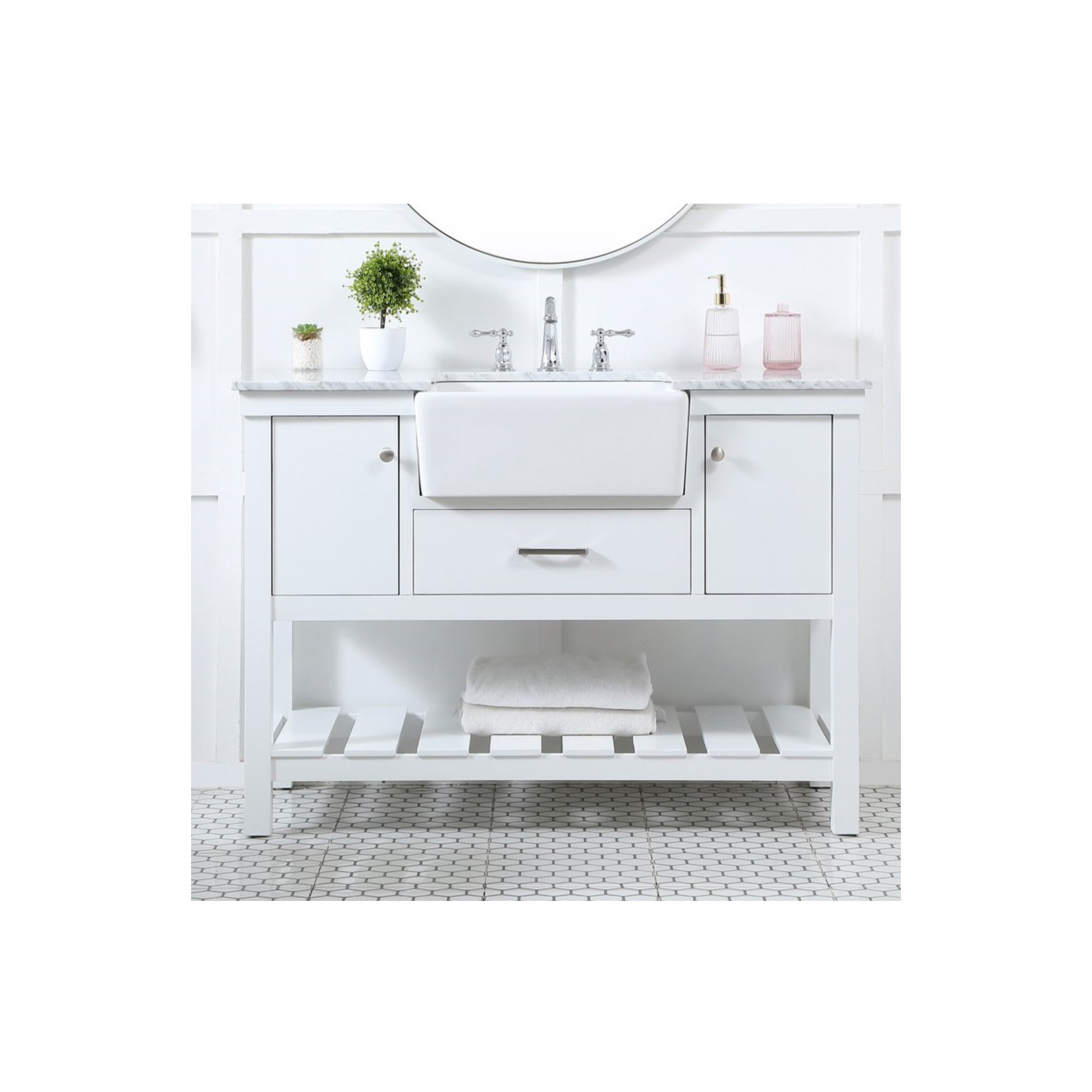 Pelaghia 48'' Single Bathroom Vanity, White
