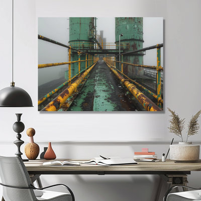 «Monocrhome», impression d'art mural gris et vert