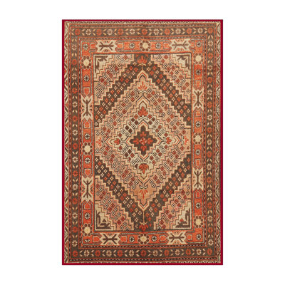Tapis traditionnel orange / vert
