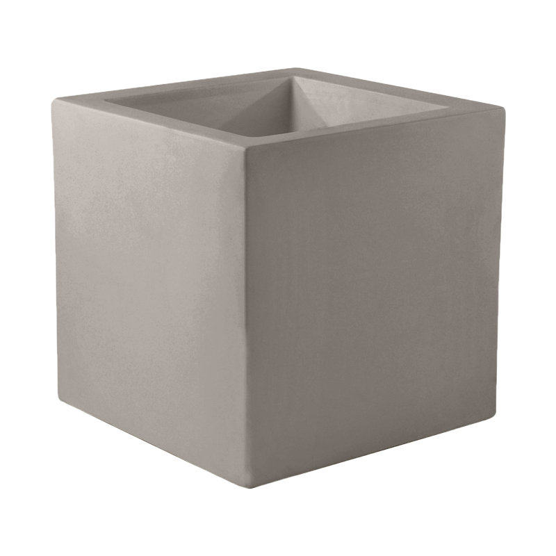 Pot de fleurs en résine Nano, H 5,5 po x l 5,5 po x P 5,5 po, Taupe