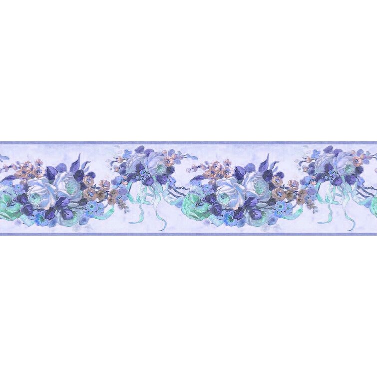 Red Barrel Studio® Peel & Stick Floral Border | Wayfair