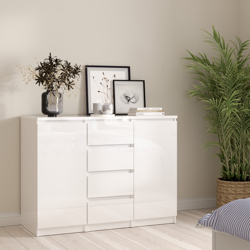 Caton Sideboard, White High Gloss