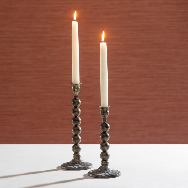 10.5'' H Metal Tabletop Candlestick