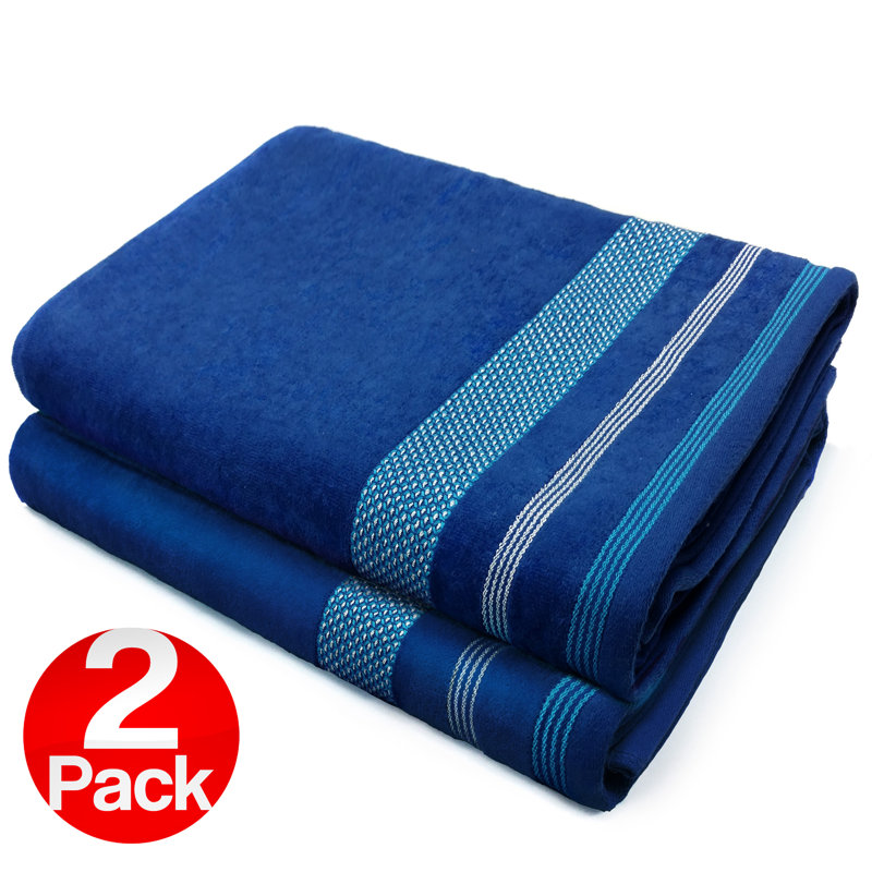 100% Cotton Beach Towel, Dark Blue