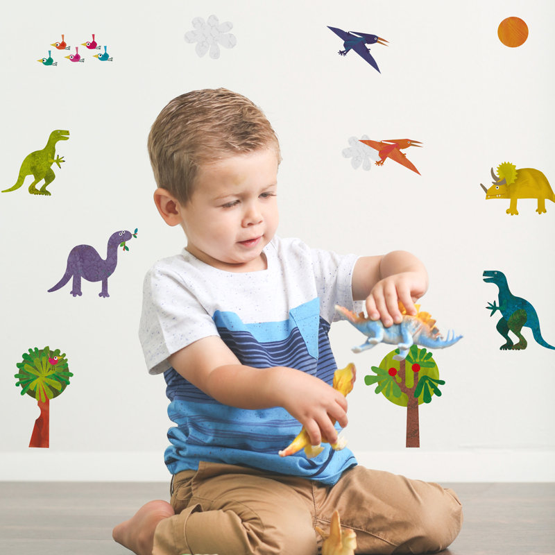 Dinosaur Wall Stickers, 52cm H x 152cm W