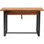 Bureau d'écriture avec tiroir de rangement pleine longueur Serta Leighton, style rustique moderne, plateau de table en bois massif naturel