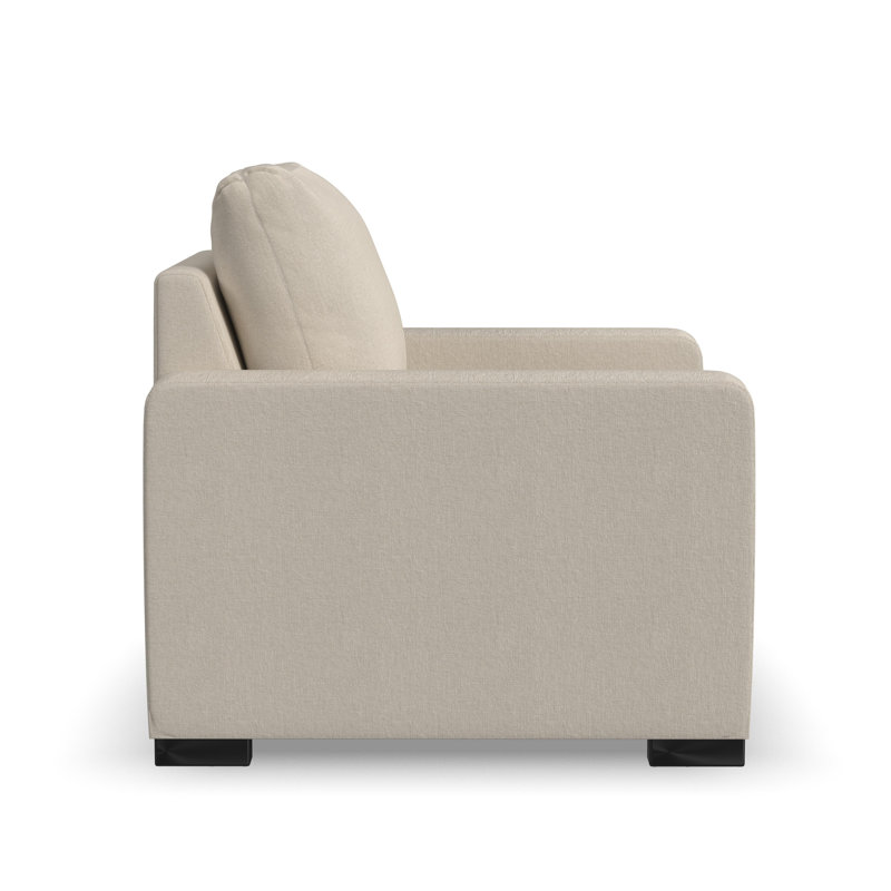 Oliver Chair And Ottoman, Beige