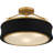 Dylan 3-Light Matte Black Semi-Flush Mount