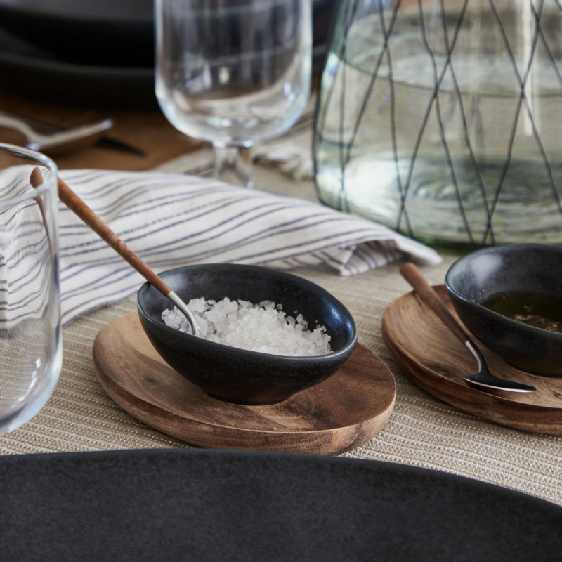 Livia Handmade Stoneware Cereal Bowl, Black