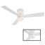 Ventilateur de plafond encastré intelligent à 3 pales intérieur / extérieur Axis avec télécommande et ensemble d'éclairage à DEL inclus-50618019-50618017-104550578