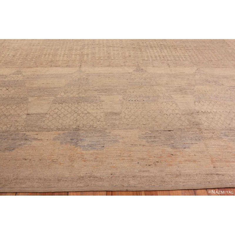 Tapis marocain surdimensionné crème moderne