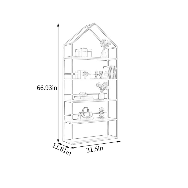 Tablette de présentation Red House, (5 tablettes) H 66,93 po x l 31,5 po x P 11,81 po