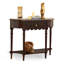 Console noire en bois massif