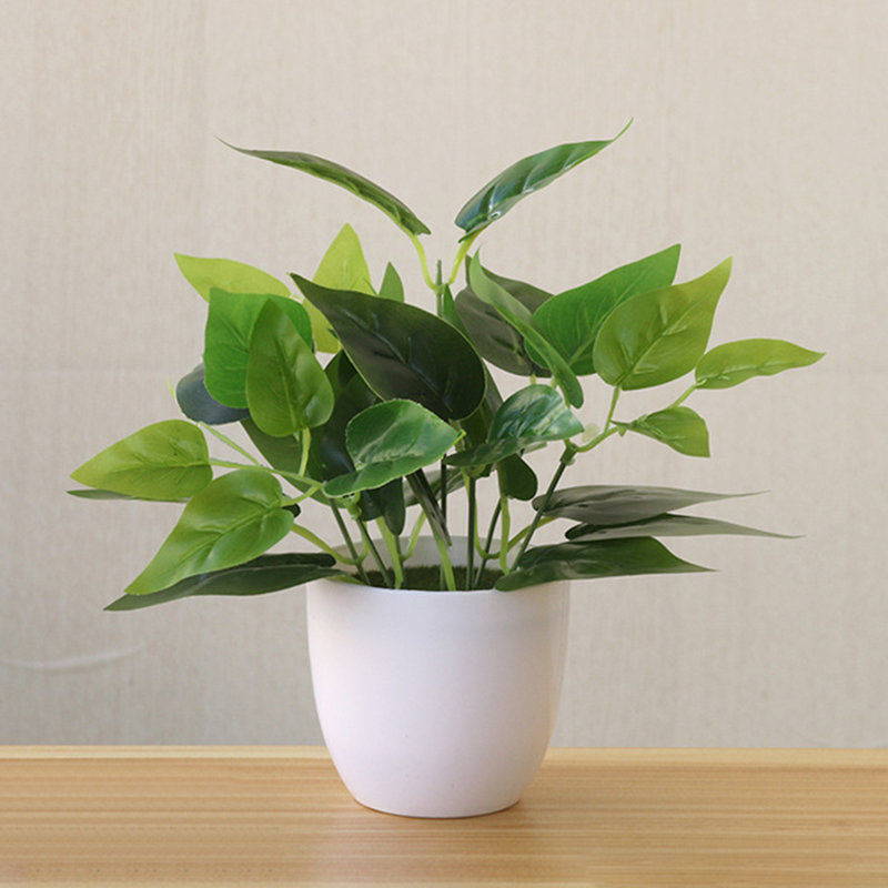 Bonsai artificiel en pot 8,66 ", H 9,4 po x l 4,6 po x P 14,3 po, 1