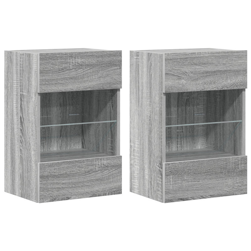 Burgues TV Stand for TVs up to 24", Sonoma Grey