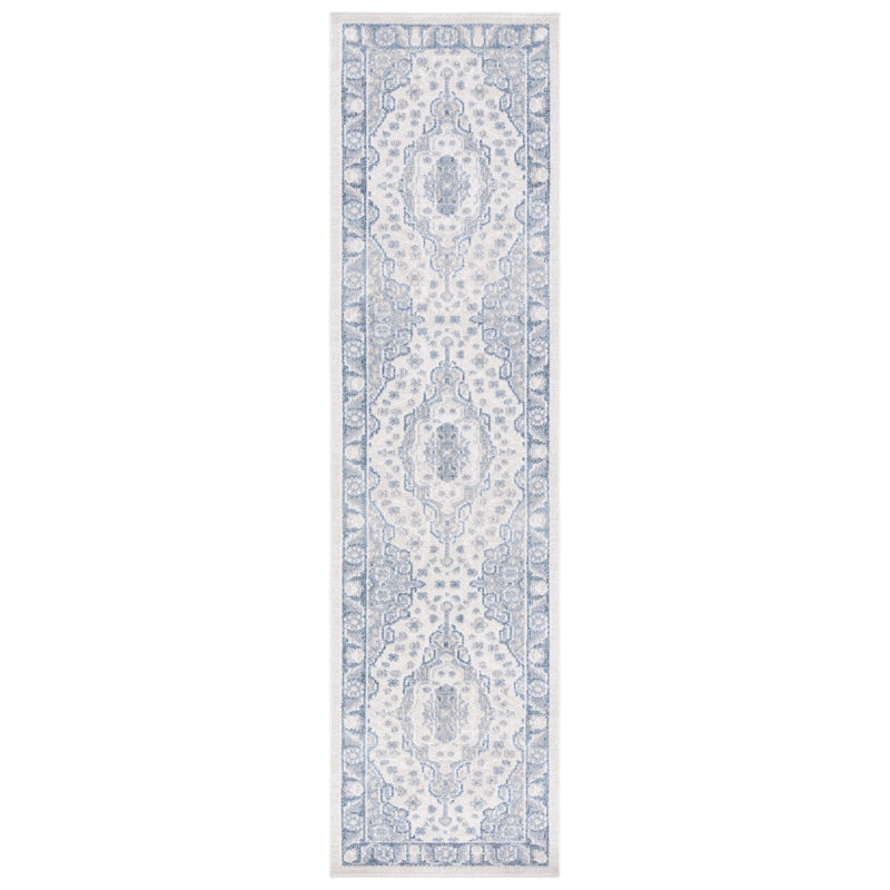 Tapis beige / gris-gris Humiston 208, Tapis de couloir 2 pi 2 po x 8 pi