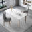 White Ash Sintered Table Chairs Set Chic