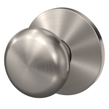 Schlage Georgian Satin Nickel Solid Brass Knob and Single Cylinder