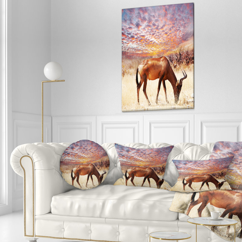 Coussin lombaire en antilopes africain