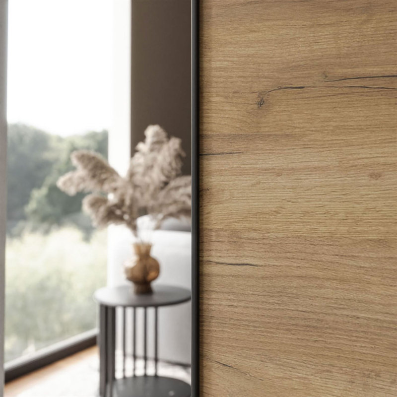 HINOKI Sliding Doors, 96 cm, Craft Golden Oak