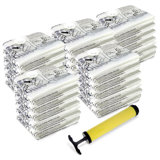 25 Vacuum Storage Bags - Compression Packs for Storing Clothes and Linens - Airtight Space-Saving Bags in 4 Sizes with Pump