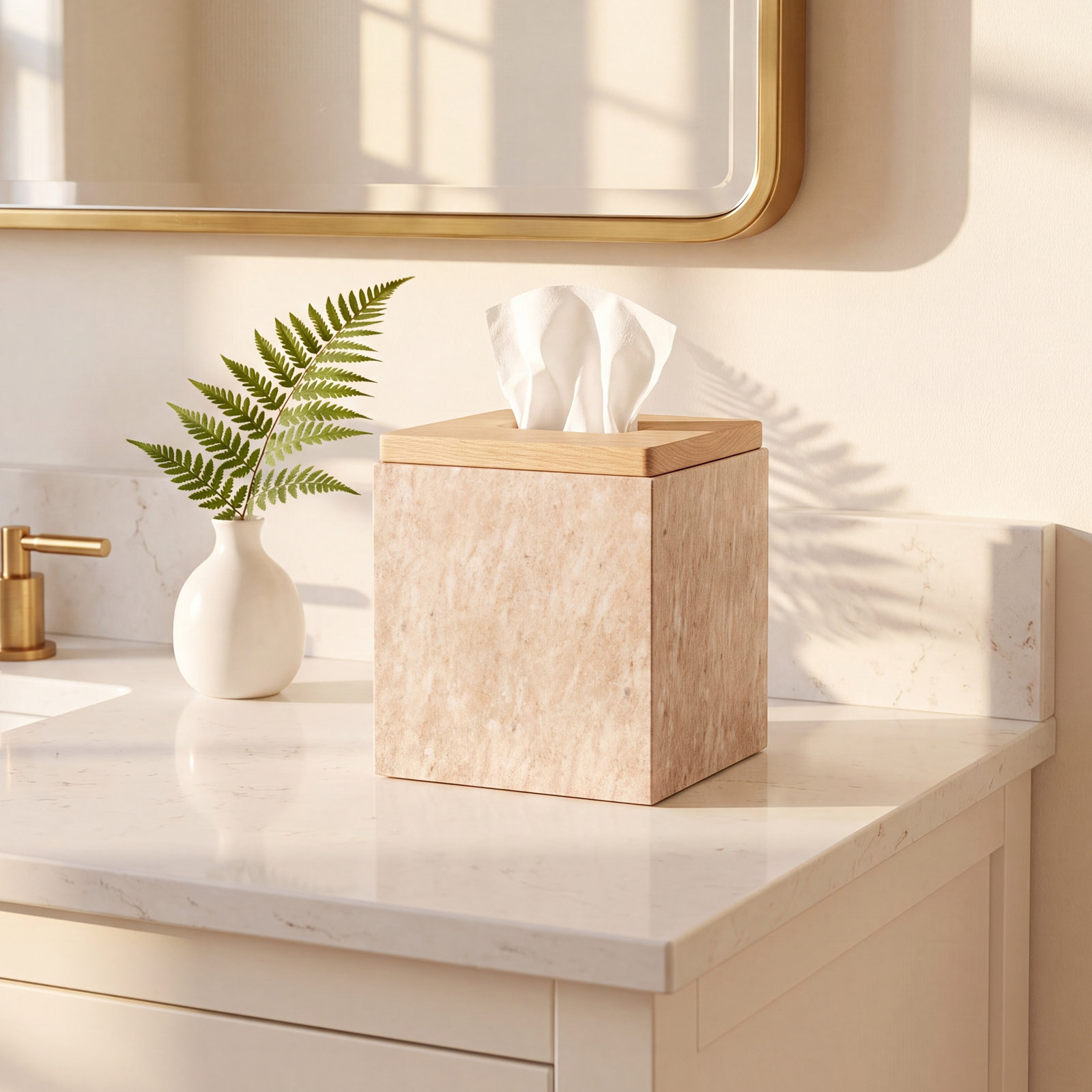 Vesuvio Marble Tissue Box Cover