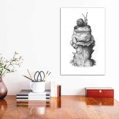«Frog and Snail II» par Mike Koubou - reproduction d'art