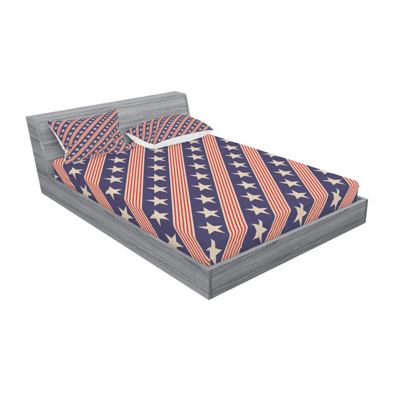 Microfiber Sheet Set, Full/Double Sheet Set with Fitted Sheet
