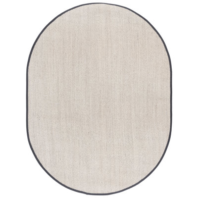 Marble Dark Gray Sisal Jute Rug