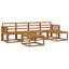 Vidaxl Outdoor Sofa Set 6 Pcs Solid Acacia Wood Garden Couch Sectional Seating