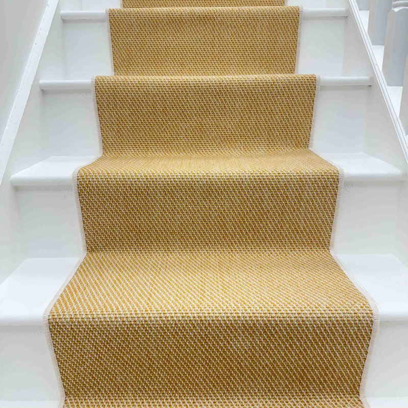 Stair Runner Solid Colour Flatweave Area Rug, Runner 60 x 480 cm