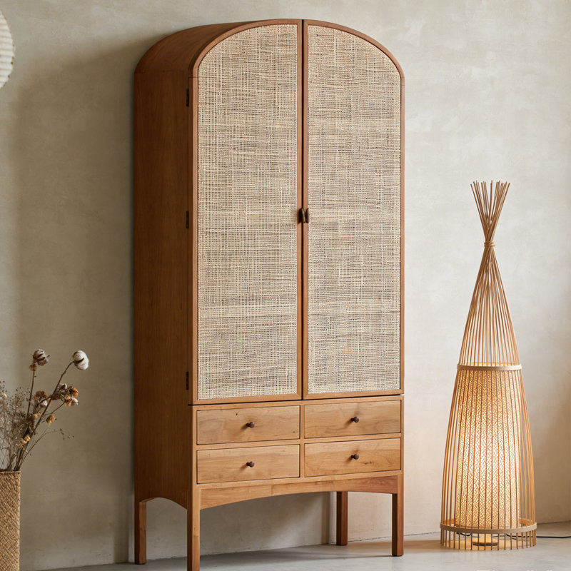 Brown living room cabinet